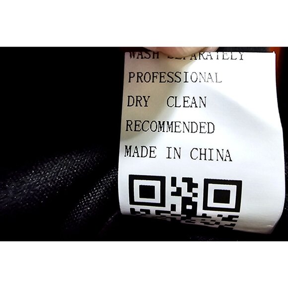 CBR Black Long‎ Sleeve Top With Pearl Neckline Embellishment Size Medium - Picture 5 of 8